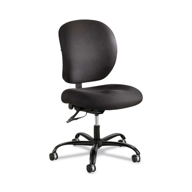 Safco Alday Intensive-Use Chair, Supports Up to 500 lb, 17.5" to 20" Seat Height, Black