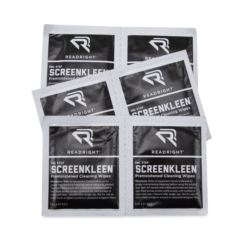 Read Right OneStep Screen Cleaner, 5 x 5, 24/Box
