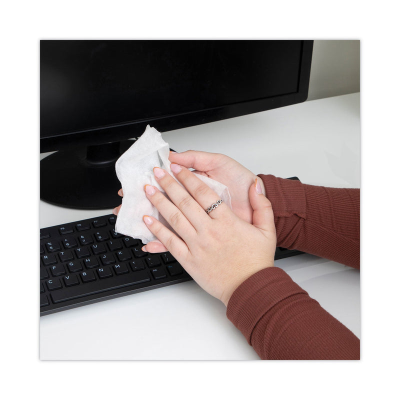 Read Right HandKleen Premoistened Antibacterial Wipes, Cloth, 5.5 x 6.5, 70/Tub