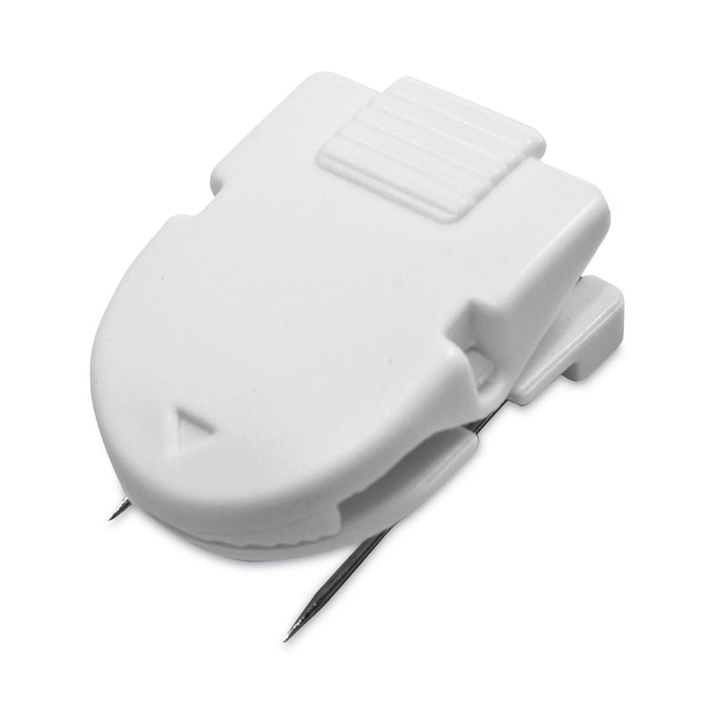 Advantus Wall Clips for Fabric Panels, 40 Sheet Capacity, White, 4/Pack