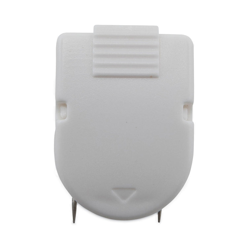 Advantus Wall Clips for Fabric Panels, 40 Sheet Capacity, White, 20/Box