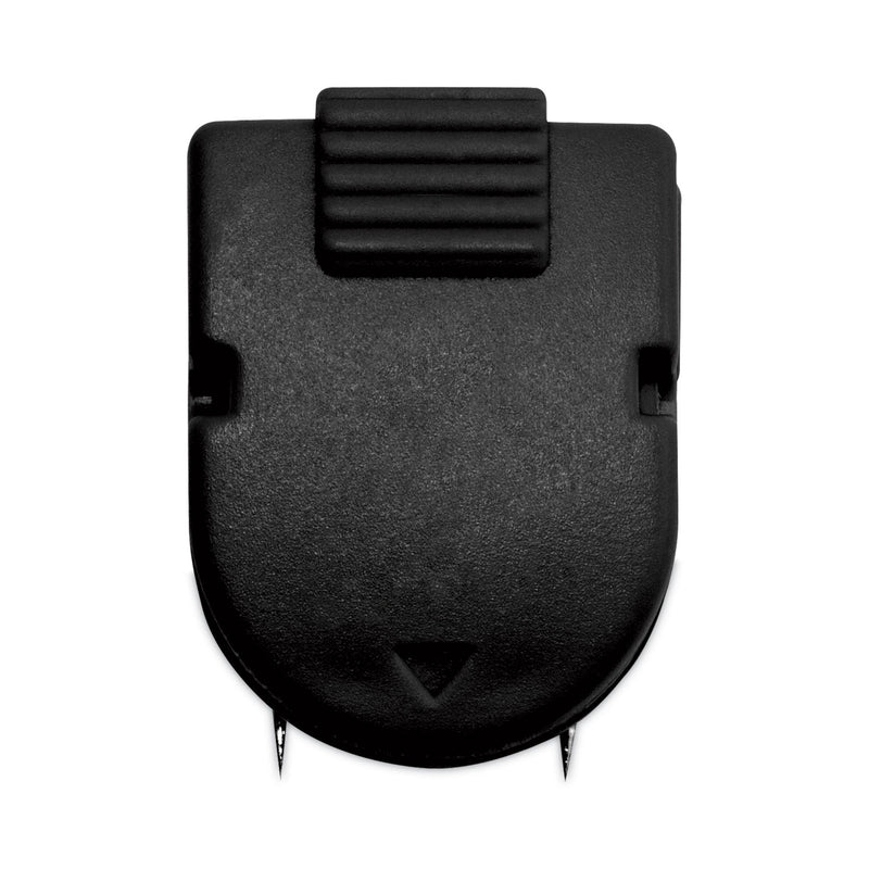 Advantus Wall Clips for Fabric Panels, 40 Sheet Capacity, Black, 20/Box