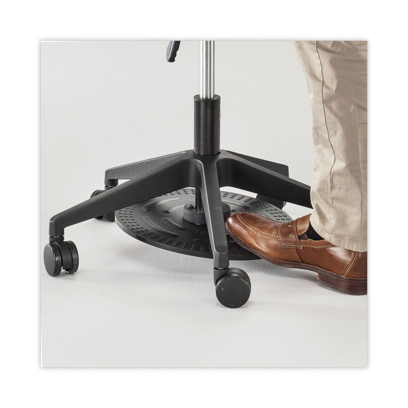 Safco Lab Stool, Backless, Supports Up to 250 lb, 19.25" to 24.25" Seat Height, Black