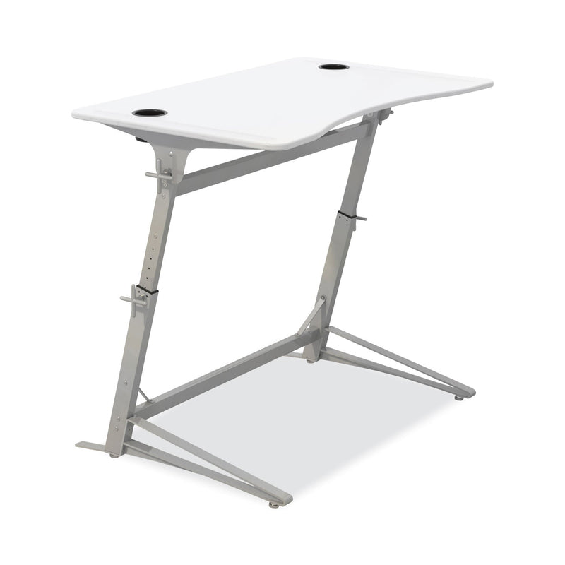 Safco Verve Standing Desk, 47.25" x 31.75" x 36" to 42", White