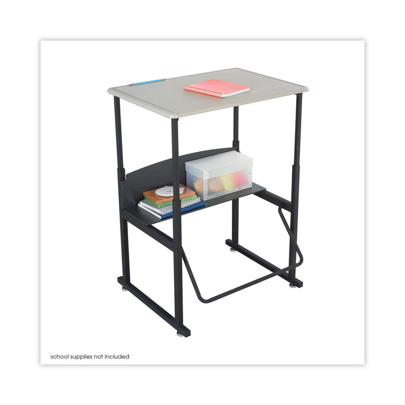 Safco Alphabetter Desks, 28" x 20" x 26" to 42", Beige