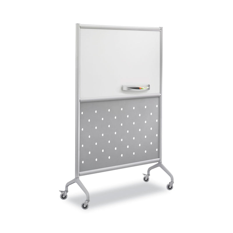 Safco Rumba Whiteboard Screen Accessories, Eraser Tray, 12.25 x 3.5 x 2.25, Magnetic Mount, Silver