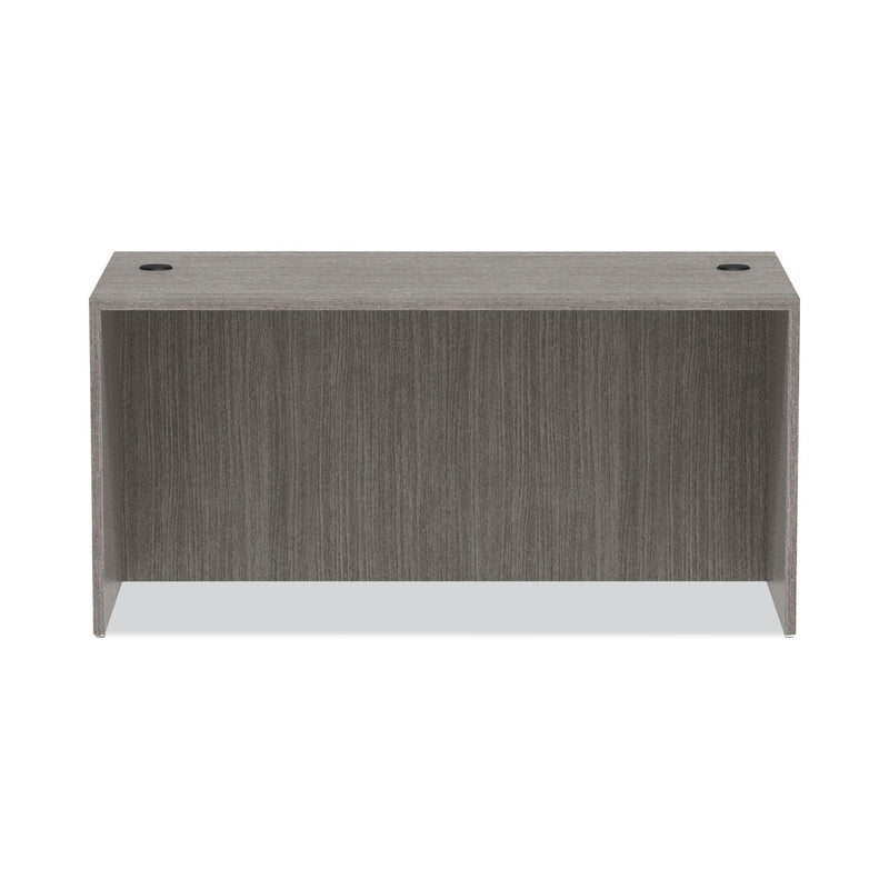 Alera Valencia Series Straight Front Desk Shell, 59.13" x 29.5" x 29.63", Gray