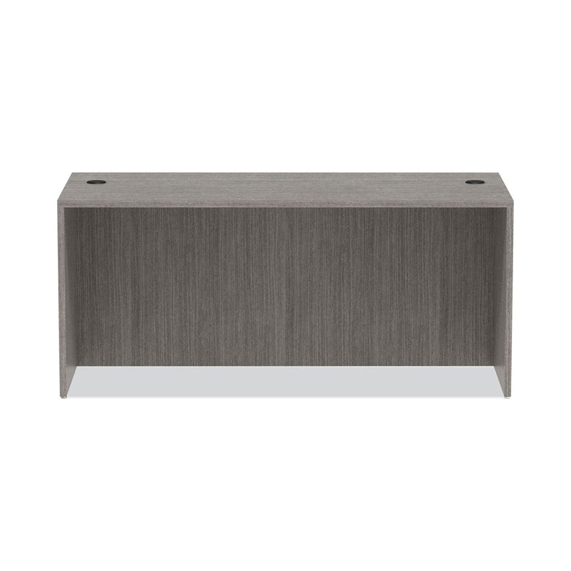 Alera Valencia Series Straight Front Desk Shell, 65" x 29.5" x 29.63", Gray
