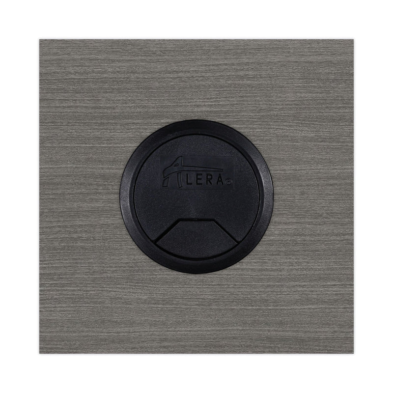 Alera Valencia Series Straight Front Desk Shell, 65" x 29.5" x 29.63", Gray