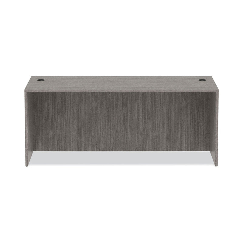 Alera Valencia Series Straight Front Desk Shell, 71" x 35.5" x 29.63", Gray