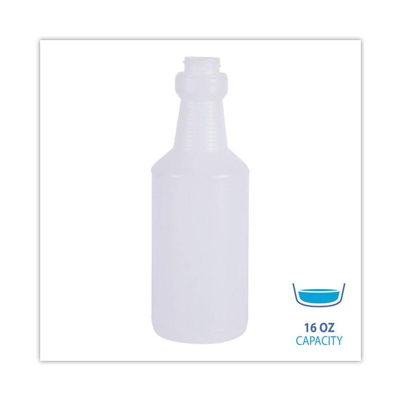Boardwalk Handi-Hold Spray Bottle, 16 oz, Clear, 24/Carton