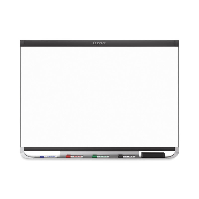 Quartet Prestige 2 DuraMax Magnetic Porcelain Whiteboard, 96 x 48, Black Frame