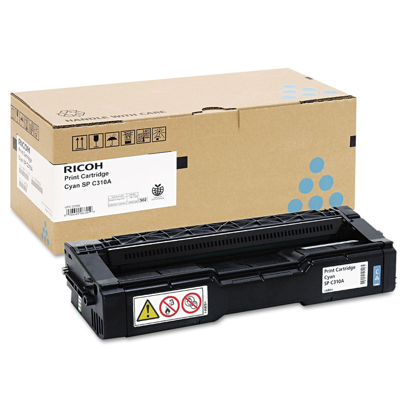 Ricoh 406345 Toner, 2,500 Page-Yield, Cyan