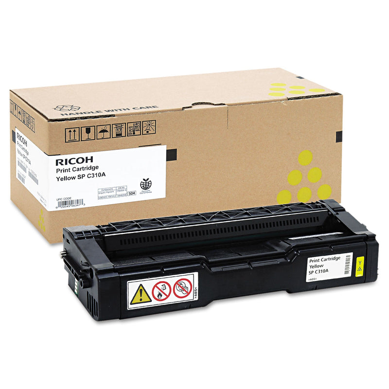 Ricoh 406347 Toner, 2,500 Page-Yield, Yellow