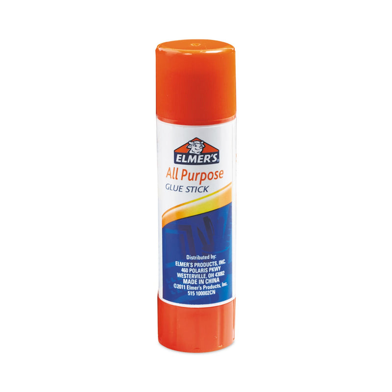 Elmer's Disappearing Glue Stick, 0.21 oz, Applies White, Dries Clear, 24/Pack