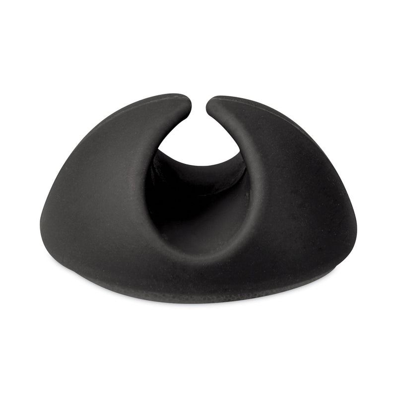 RCA One Channel Cable Holder, 1" x 1", Black, 6/Pack