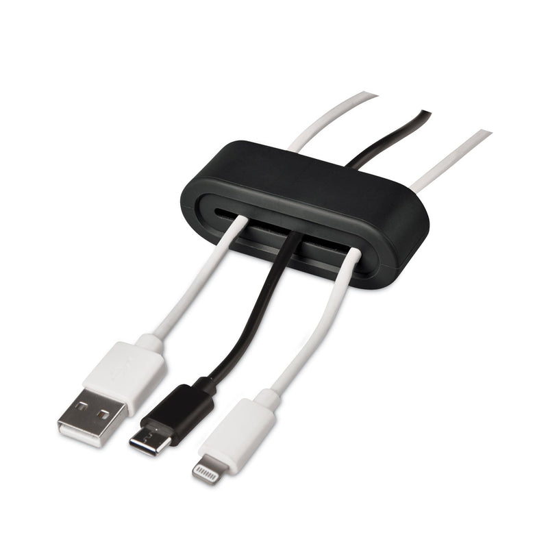 RCA Multi Channel Cable Holder, 2" x 2", Black