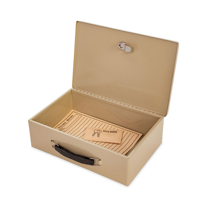 CONTROLTEK Heavy Duty Fire Retardant Box, 1 Compartment, 12.75 x 8.25 x 4, Sand