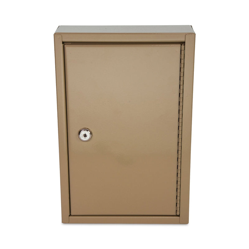CONTROLTEK Key Lockable Key Cabinet, 30-Key, Metal, Sand, 8 x 2.63 x 12.13