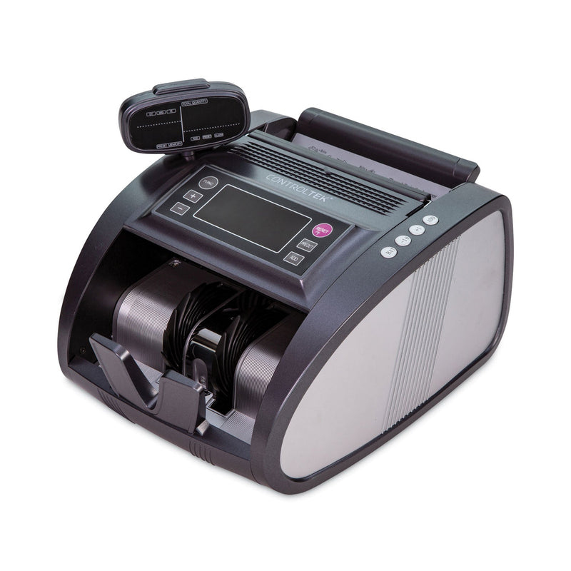 CONTROLTEK Bill Counter, 1,200 Bills/min, 11.41 x 9.45 x 8.66, Gray