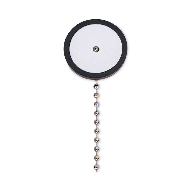 CONTROLTEK Antimicrobial Counter Chain Pen, Medium, 1 mm, Black Ink, Black