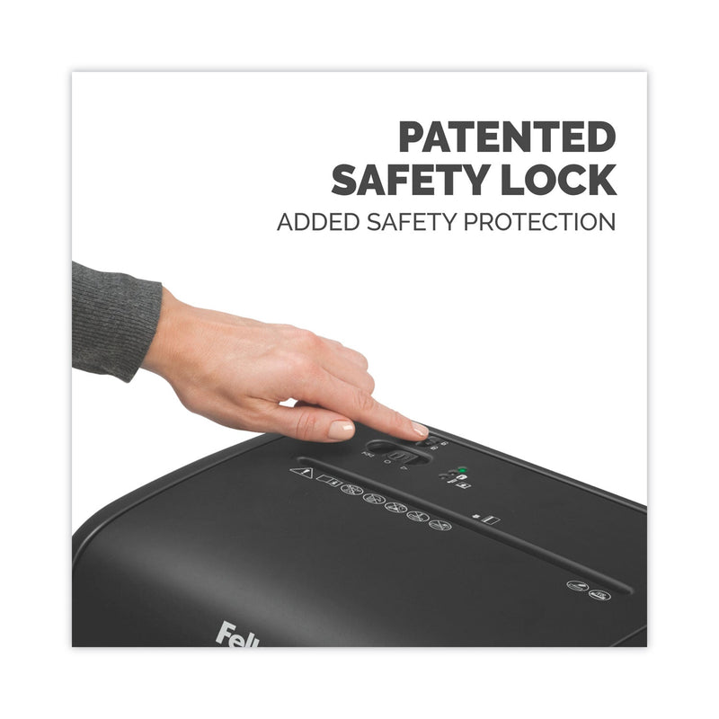 Fellowes Powershred 62MC Micro-Cut Shredder, 10 Manual Sheet Capacity