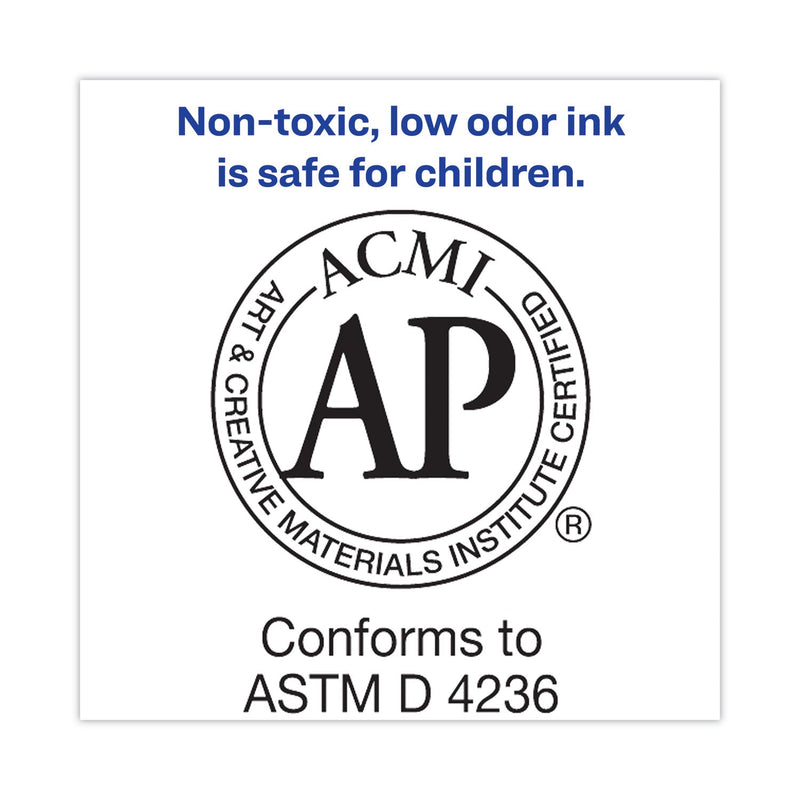 Avery MARKS A LOT Large Desk-Style Permanent Marker, Broad Chisel Tip, Black, Dozen (8888)