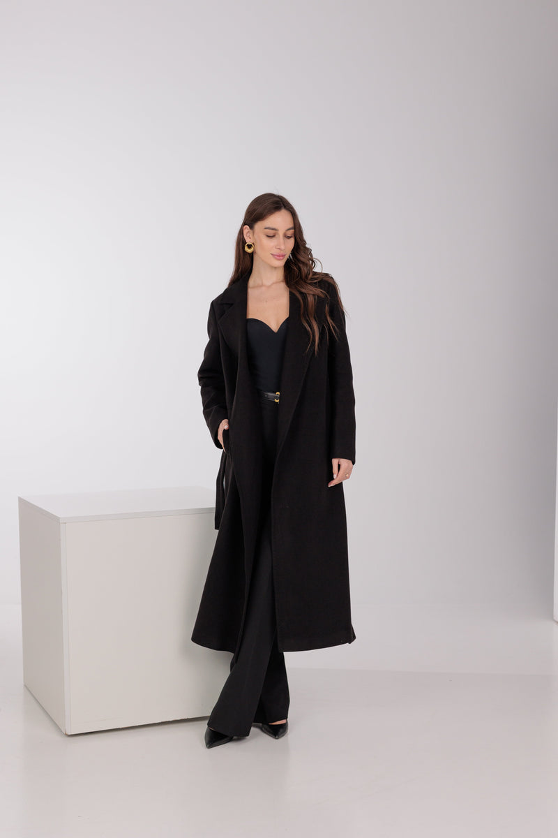 Astoria Classic Wraparound Wool Blend Overcoat