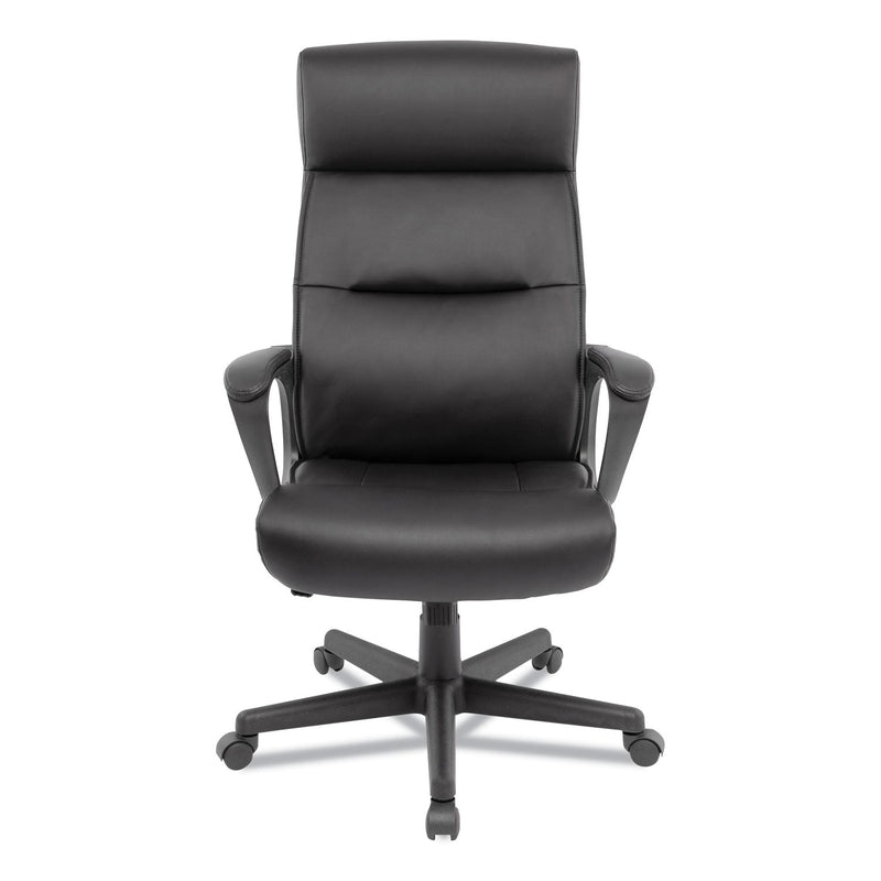 Alera Oxnam Series High-Back Task Chair, Supports Up to 275 lbs, 17.56" to 21.38" Seat Height, Black Seat/Back, Black Base