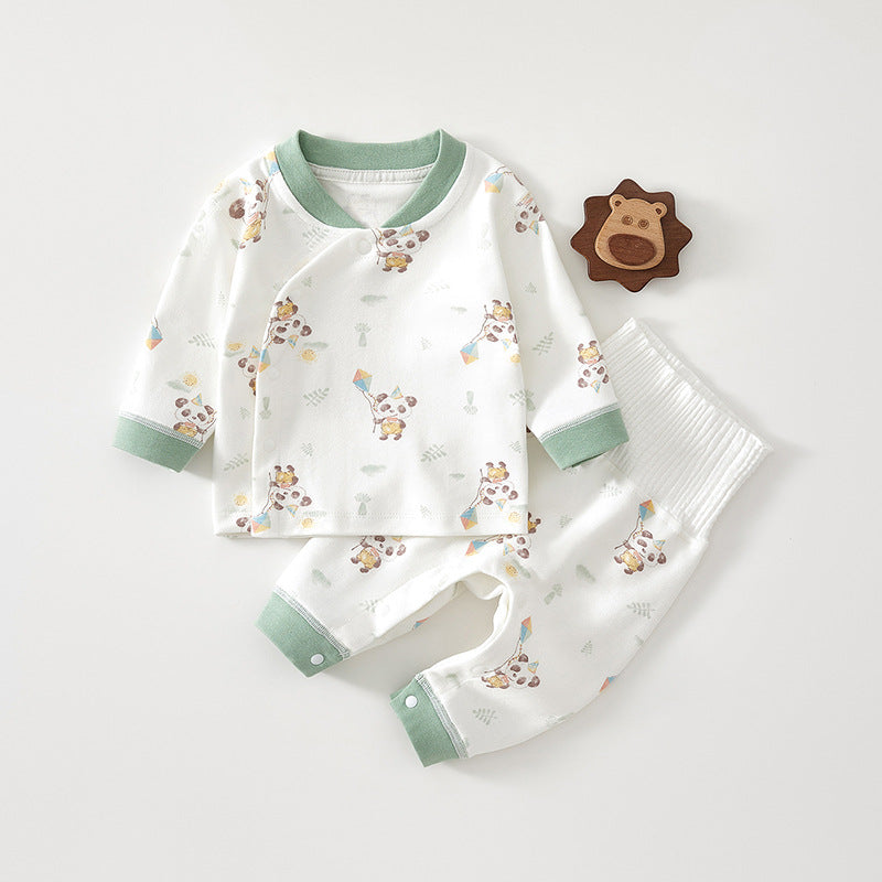 Baby Set Spring Autumn High-Waisted Pure Cotton Class A Set