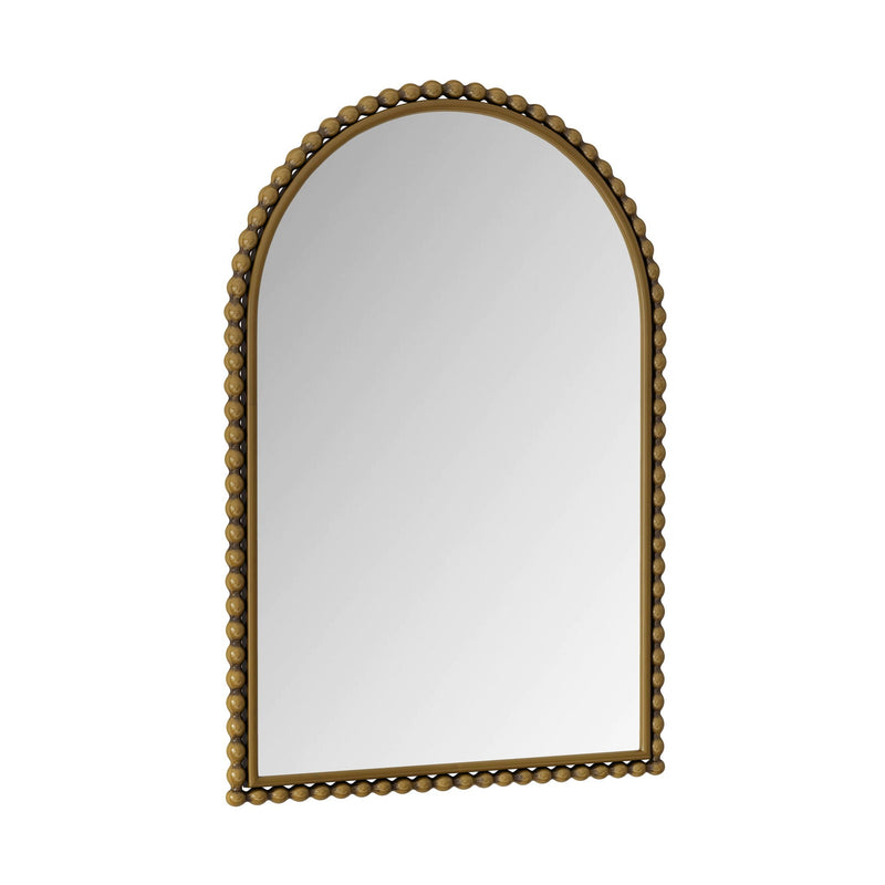 Vintage Iron Art Arch Mirror, Wall Hanging Or Table Display