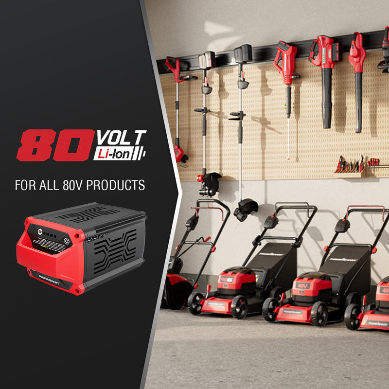 80V 26" Brushless Cordless Self-Propelled Lawn Mower w/ Battery & Charger PS76826