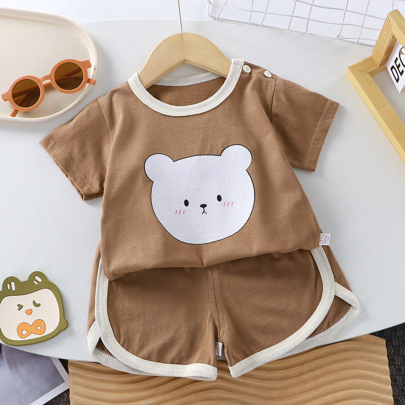 Children's Short-Sleeve Set Baby Summer T-Shirt Two-Piece Set