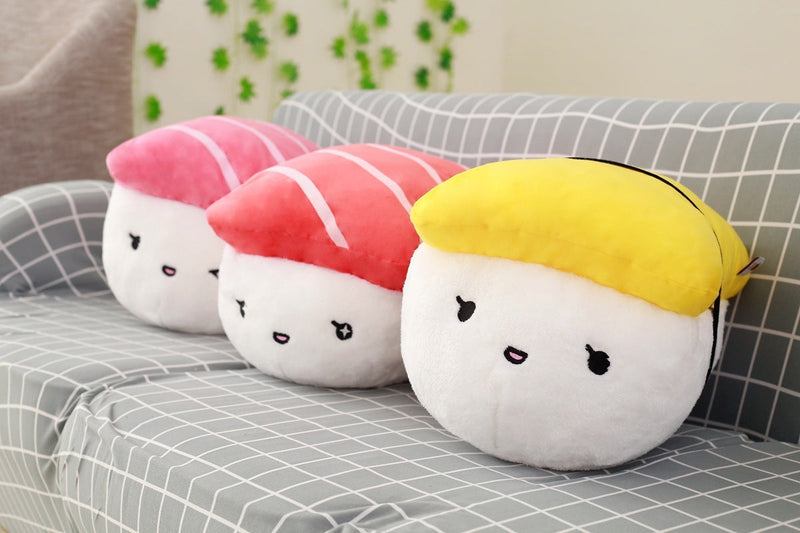 Sushi Rice Shape Stuffed Throw Pillow Cushion Toy