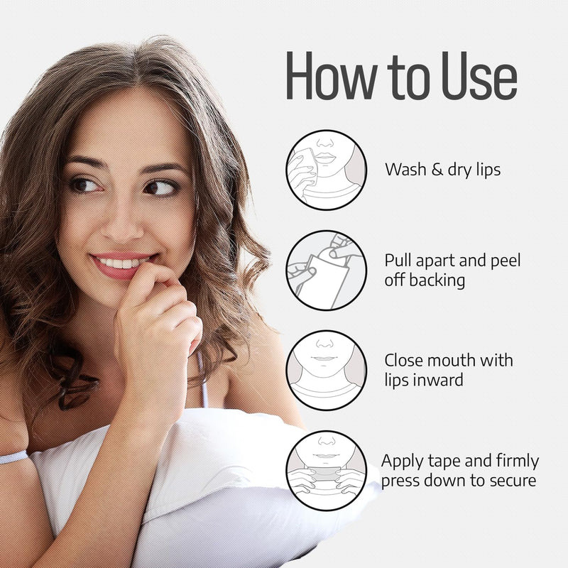 Mouth Tape for Sleeping - Comfort & Hypoallergenic Tape for Sensitive Skin