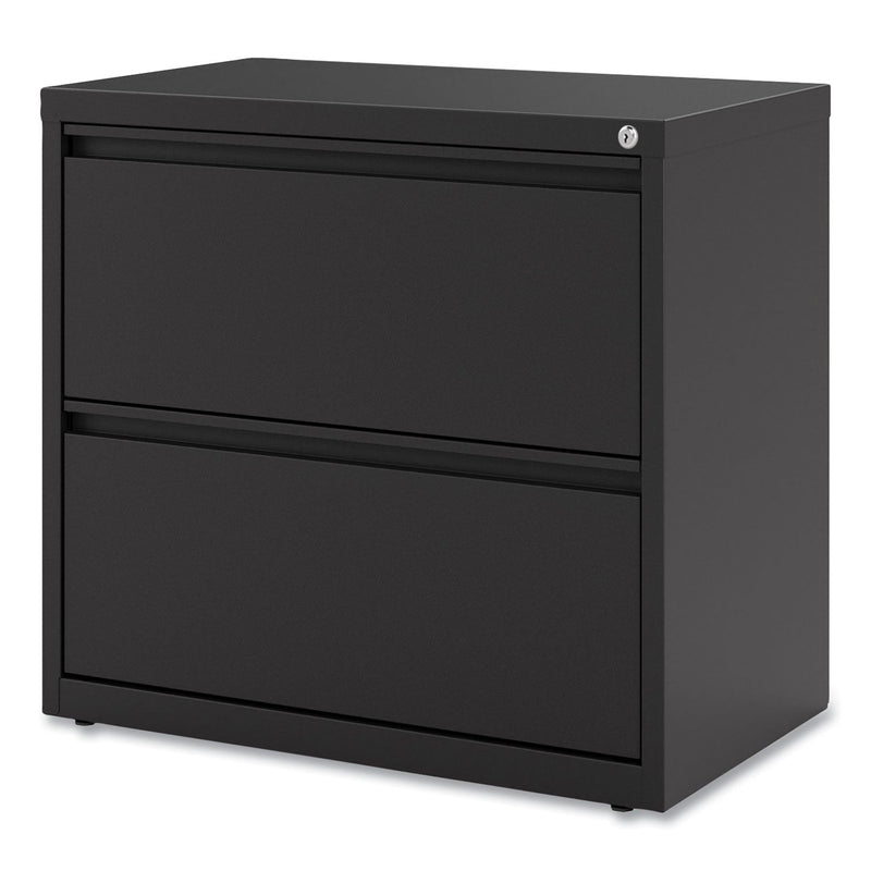 Alera Lateral File, 2 Legal/Letter-Size File Drawers, Black, 30" x 18.63" x 28"