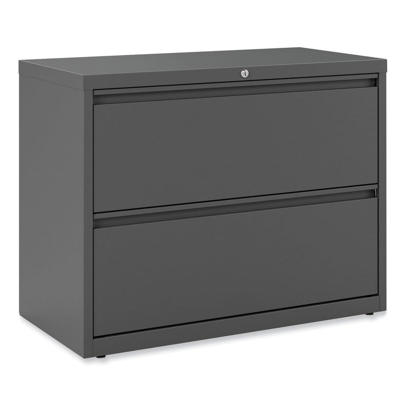 Alera Lateral File, 2 Legal/Letter/A4/A5-Size File Drawers, Charcoal, 36" x 18" x 28"
