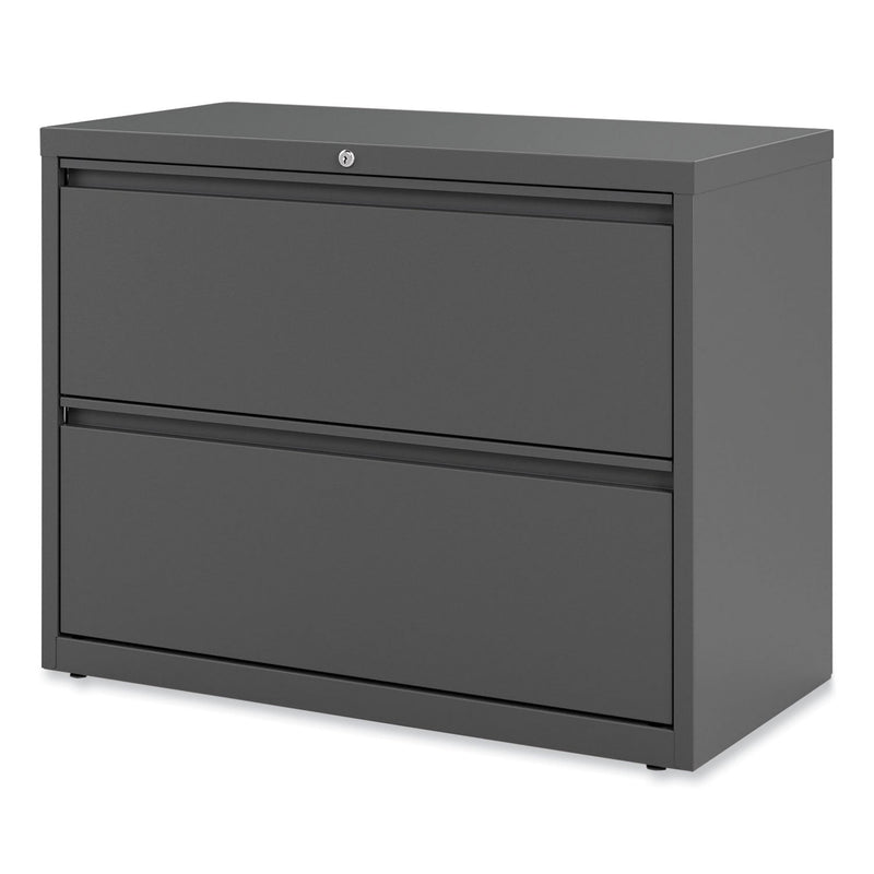 Alera Lateral File, 2 Legal/Letter/A4/A5-Size File Drawers, Charcoal, 36" x 18" x 28"