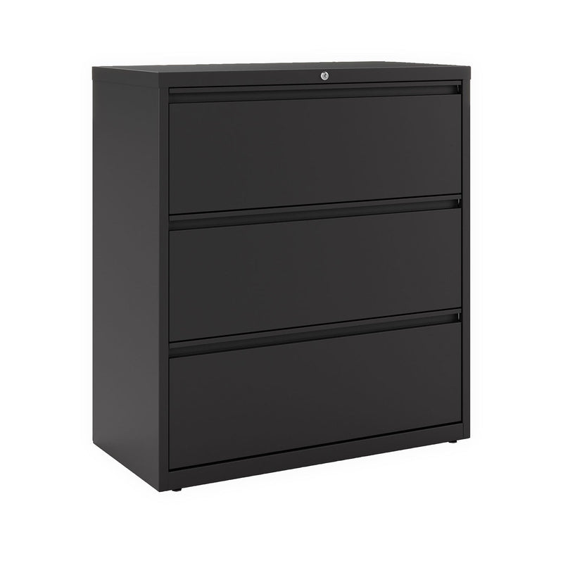 Alera Lateral File, 3 Legal/Letter/A4/A5-Size File Drawers, Black, 36" x 18.63" x 40.25"