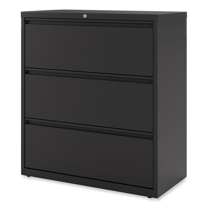 Alera Lateral File, 3 Legal/Letter/A4/A5-Size File Drawers, Black, 36" x 18.63" x 40.25"
