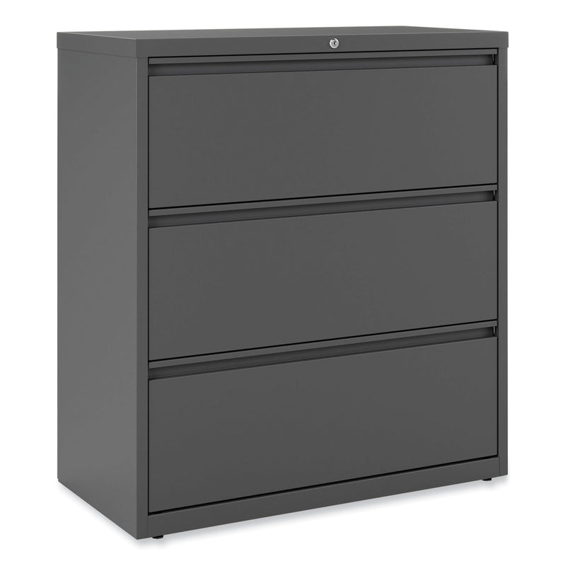 Alera Lateral File, 3 Legal/Letter/A4/A5-Size File Drawers, Charcoal, 36" x 18.63" x 40.25"