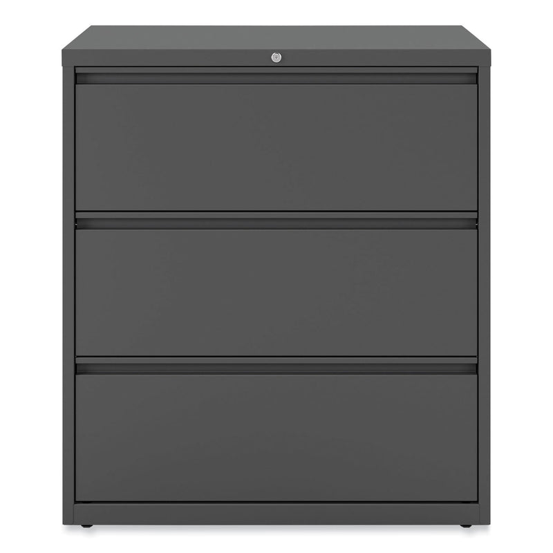 Alera Lateral File, 3 Legal/Letter/A4/A5-Size File Drawers, Charcoal, 36" x 18.63" x 40.25"