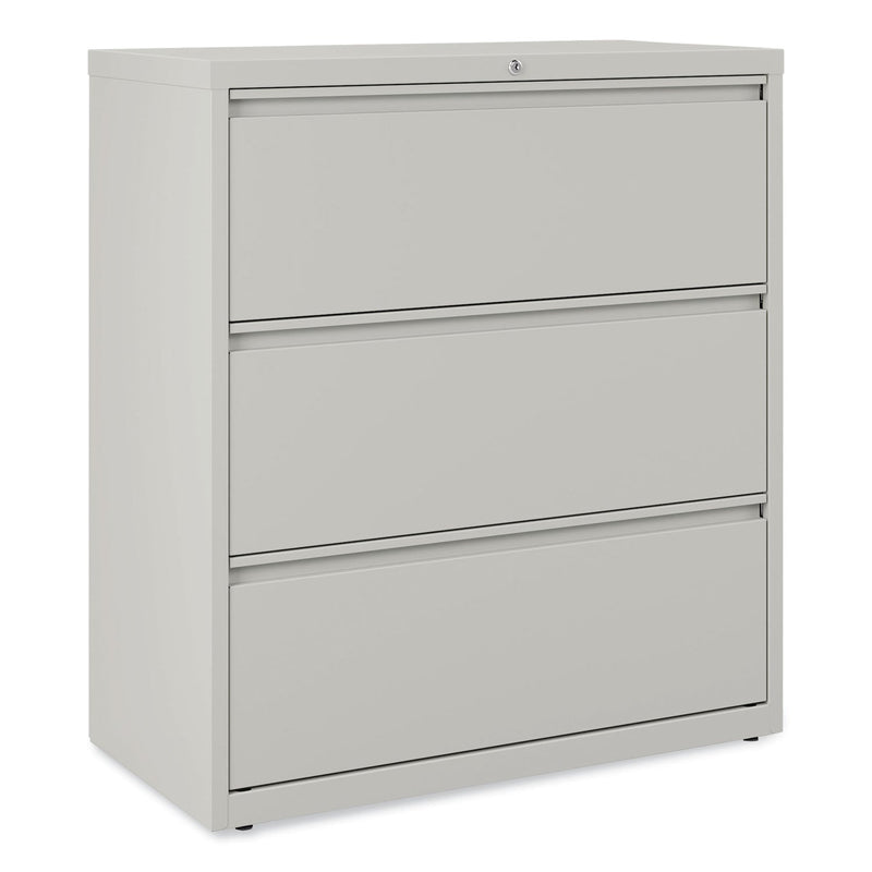 Alera Lateral File, 3 Legal/Letter/A4/A5-Size File Drawers, Light Gray, 36" x 18.63" x 40.25"