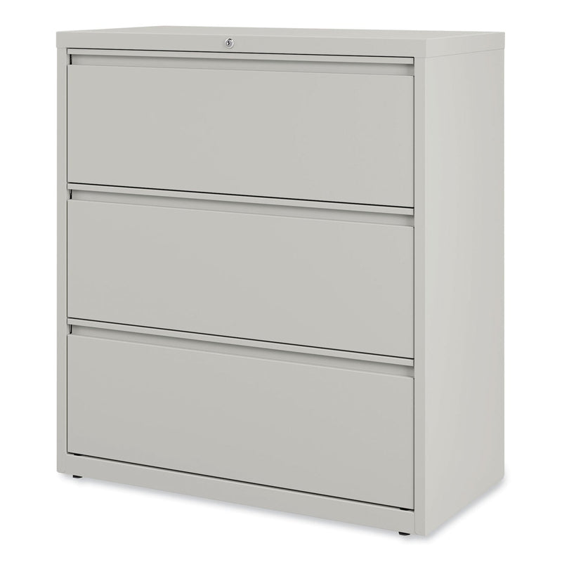Alera Lateral File, 3 Legal/Letter/A4/A5-Size File Drawers, Light Gray, 36" x 18.63" x 40.25"