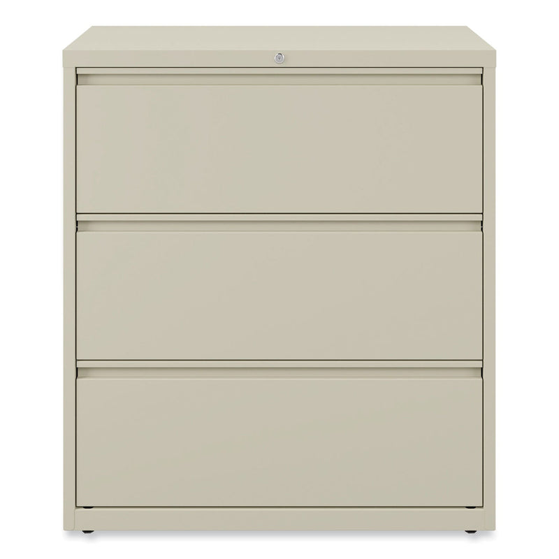 Alera Lateral File, 3 Legal/Letter/A4/A5-Size File Drawers, Putty, 36" x 18.63" x 40.25"