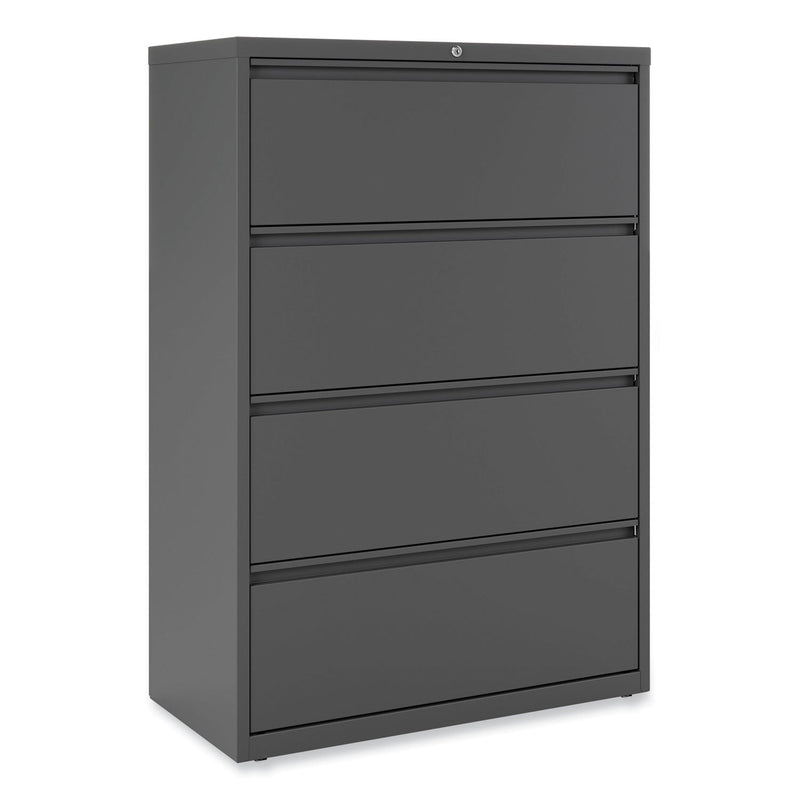 Alera Lateral File, 4 Legal/Letter/A4/A5-Size File Drawers, Charcoal, 36" x 18.63" x 52.5"