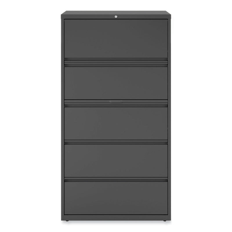 Alera Lateral File, 5 Legal/Letter/A4/A5-Size File Drawers, Charcoal, 36" x 18.63" x 67.63"