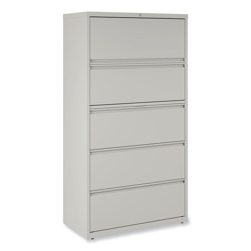Alera Lateral File, 5 Legal/Letter/A4/A5-Size File Drawers, Light Gray, 36" x 18.63" x 67.63"