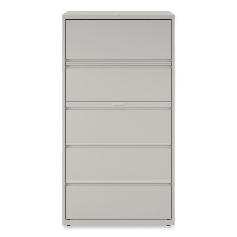 Alera Lateral File, 5 Legal/Letter/A4/A5-Size File Drawers, Light Gray, 36" x 18.63" x 67.63"