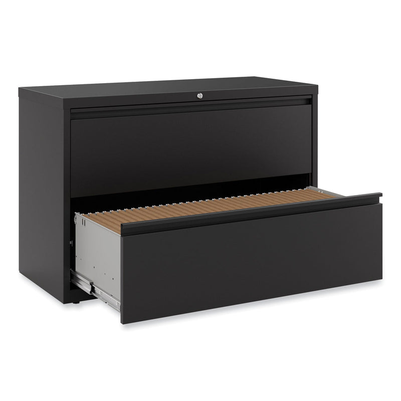 Alera Lateral File, 2 Legal/Letter-Size File Drawers, Black, 42" x 18.63" x 28"